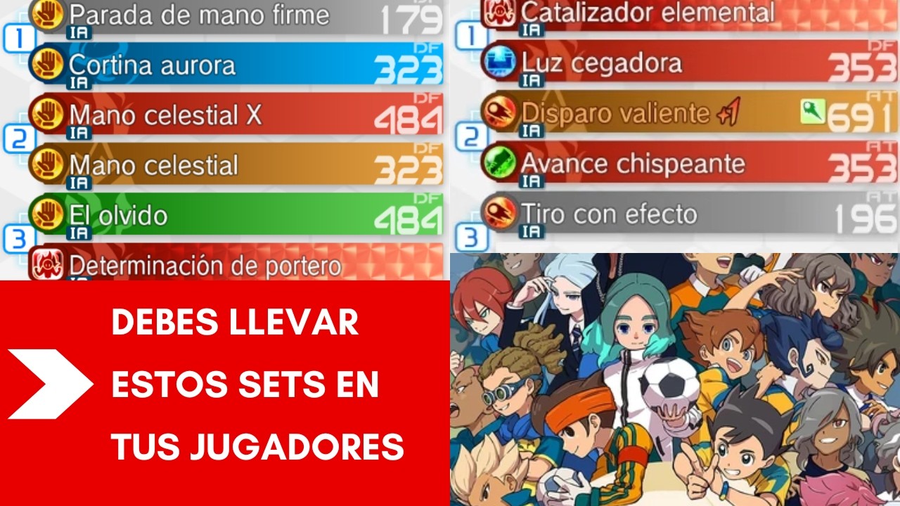 Estás eligiendo MAL tus SUPERTÉCNICAS ❌ Así se arma el SET PERFECTO! 🔥 | Inazuma Eleven Victory Road