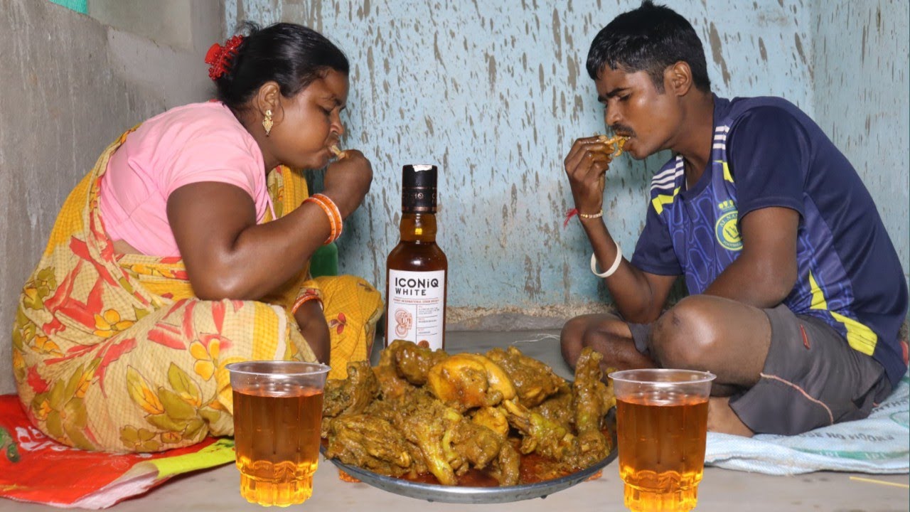 Chicken With Cauliflower Masala Curry Eating And Drink Wine Tribe Couple ||