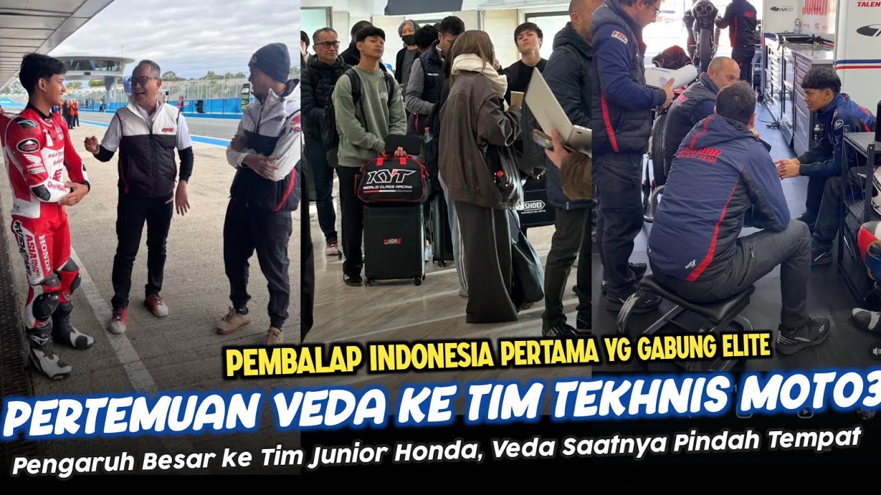 EROPA SESERIUS INI KE VEDA DI MOTO3‼️Lihat Saat Tekhnisi Jr GP Tanyakan Prototipe Honda yg di coba 