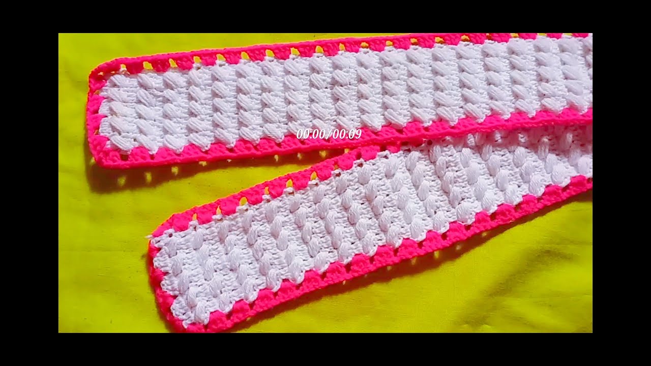 Simple Crochet Toran Patti Design, Door Hanging Toran Patti Design ,Woolen Toran Patti Design.