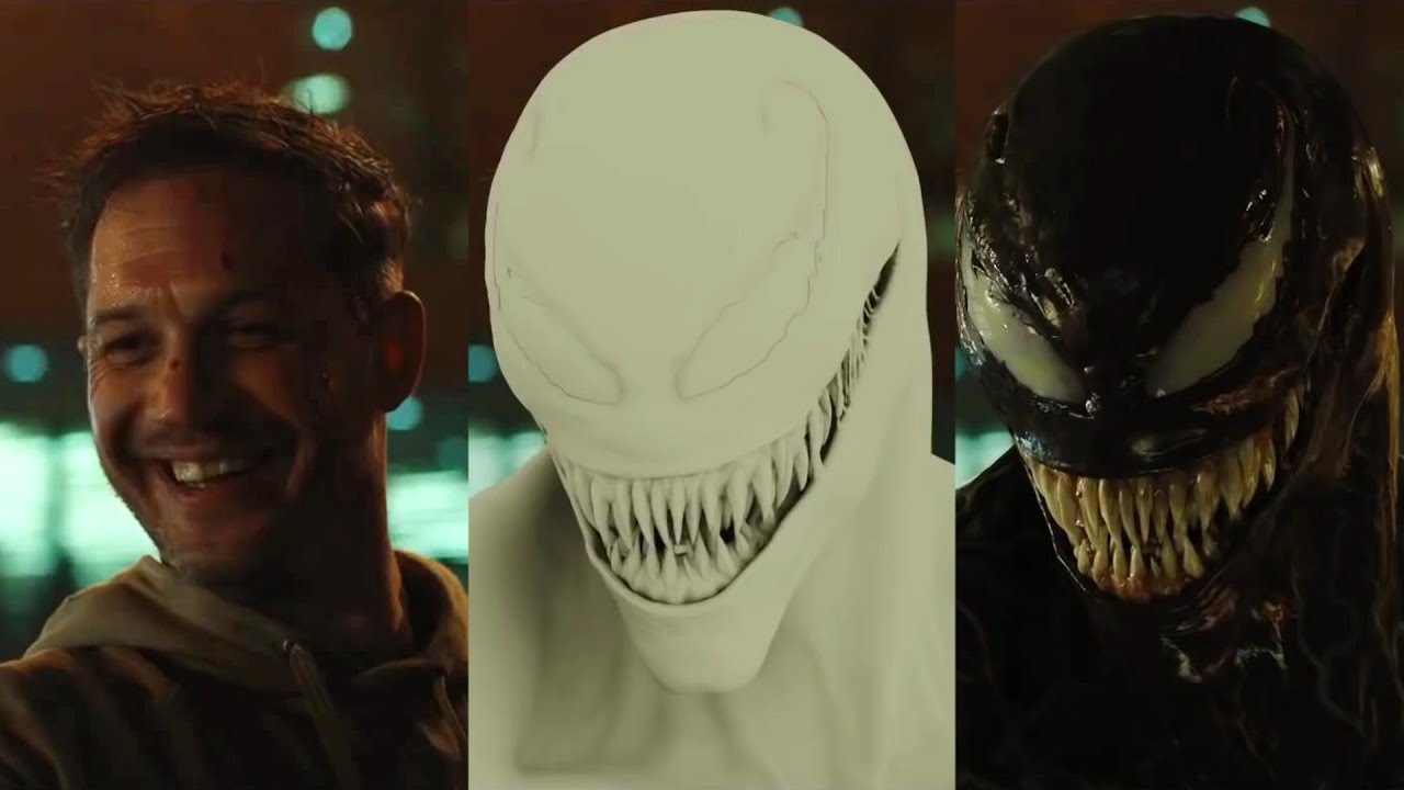 Venom (2018) behind the scenes facts. Tom Hardy on set