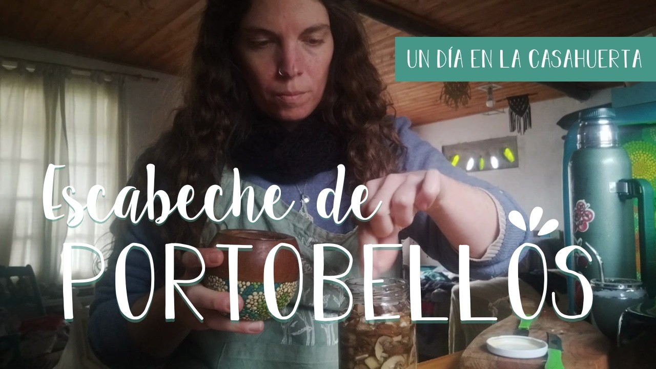 Cómo hacer PORTOBELLOS en escabeche // Empieza el CURSO de HUERTA DESDE CERO 😍🌱