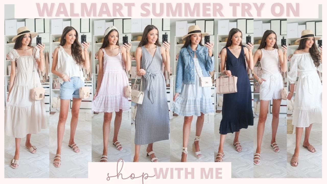 Walmart Summer Try On Haul 2022 + SHOP WITH ME! the CUTEST fashion + home finds!
