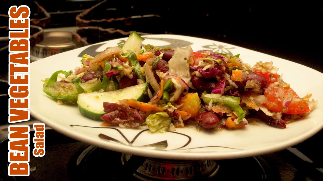 BEANS VEGETABLE SALAD: includes Kidney Beans Stew (VEGAN DINNERS Cookbook Recipe)