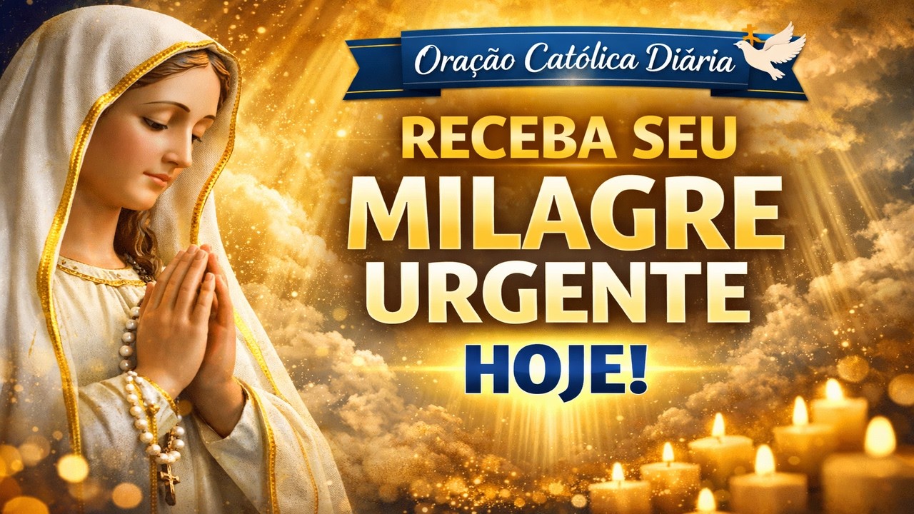 Oração Católica Diária 🙏 RECEBA SEU MILAGRE URGENTE HOJE!