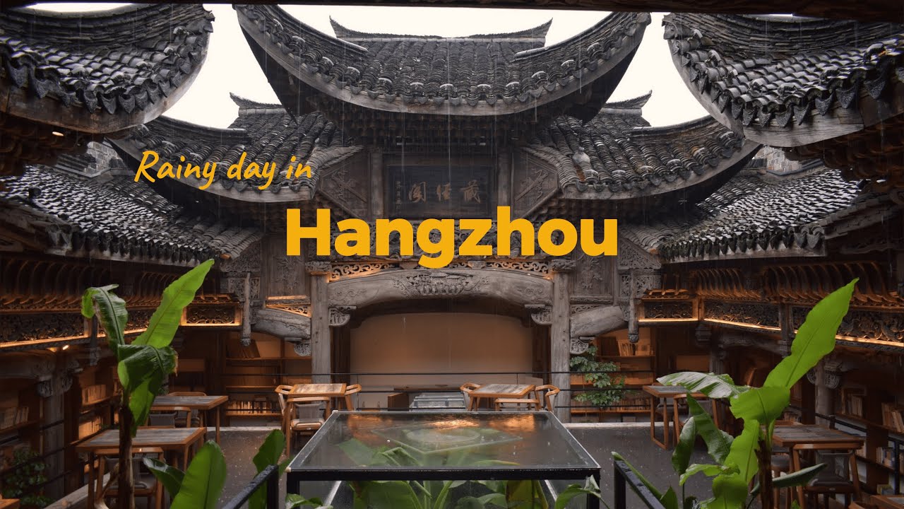 Rainy Day in Hangzhou China | Hidden Teahouse & Hefang Street Walk