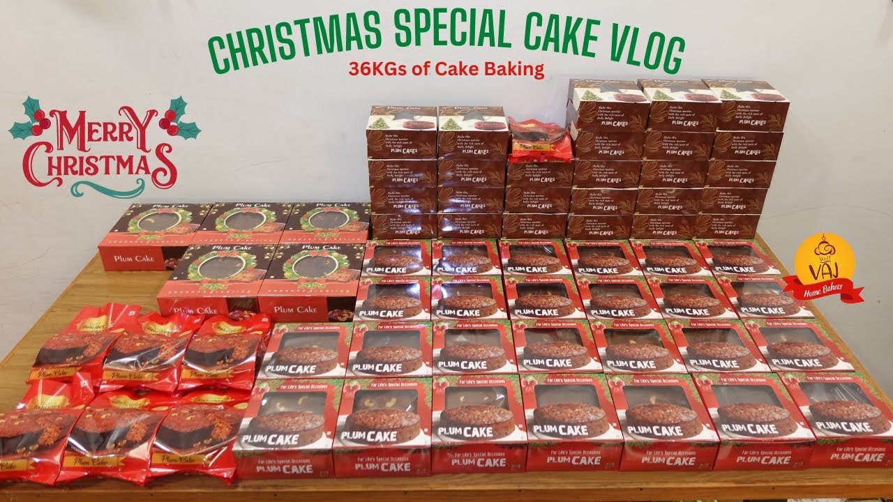Christmas Special Cake Vlog Part 1 | 38Kgs of Bulk Order | Plum Cake Bulk order in Tamil #plumcake