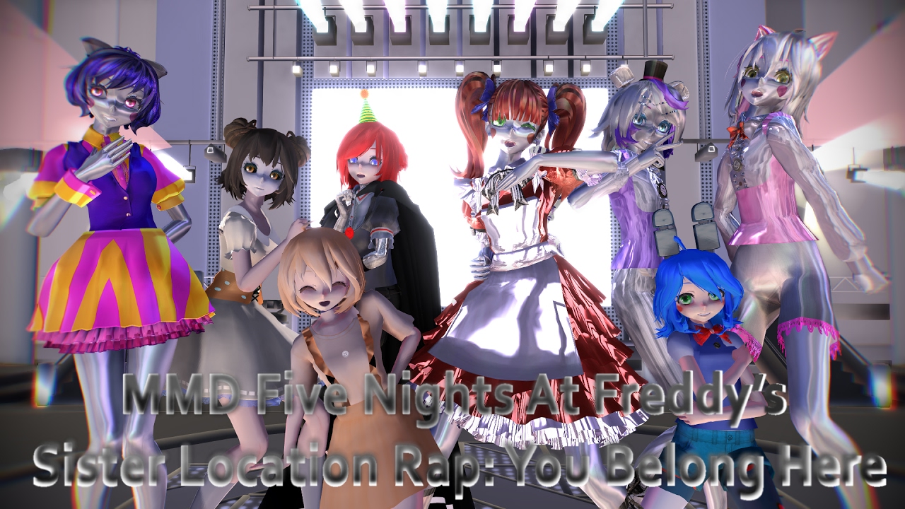 MMD Five Nights At Freddy's Sister Location - You Belong Here (Dance Mode)