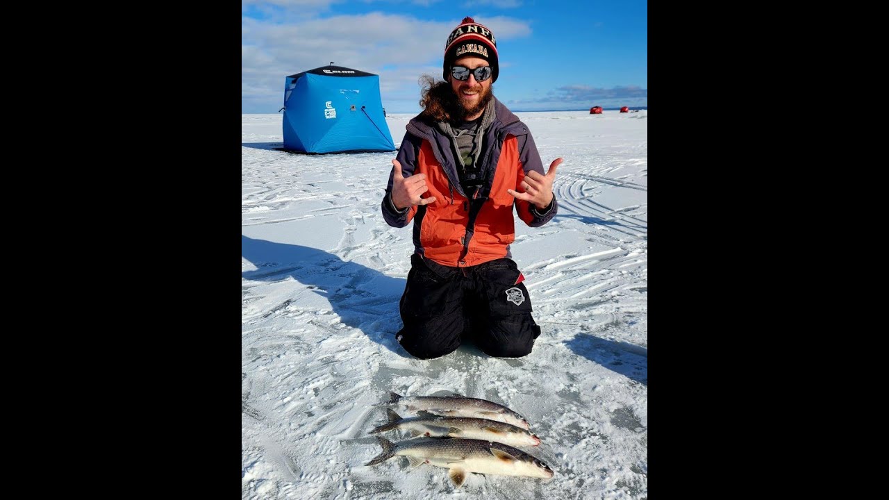 Ice Fishing Green Bay Whitefish 1-11-25