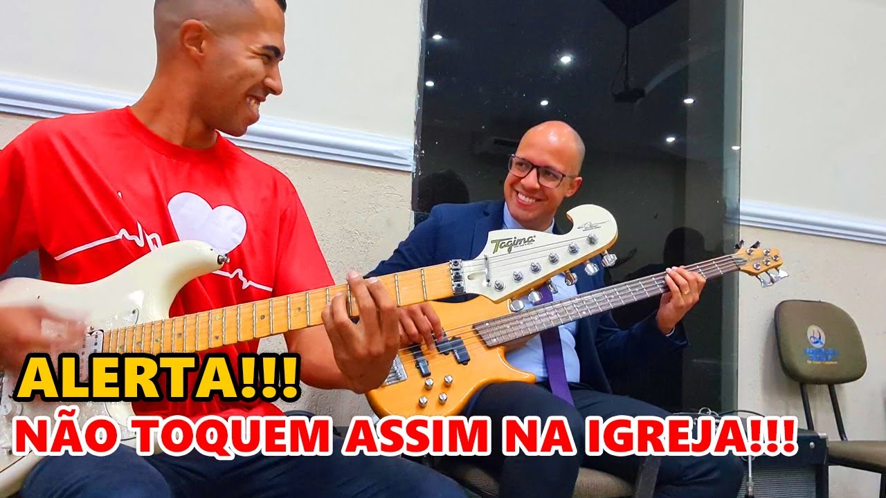 Guitarra No Louvor 🔥 Tocando Guitarra Na Igreja - Guitarra Rock