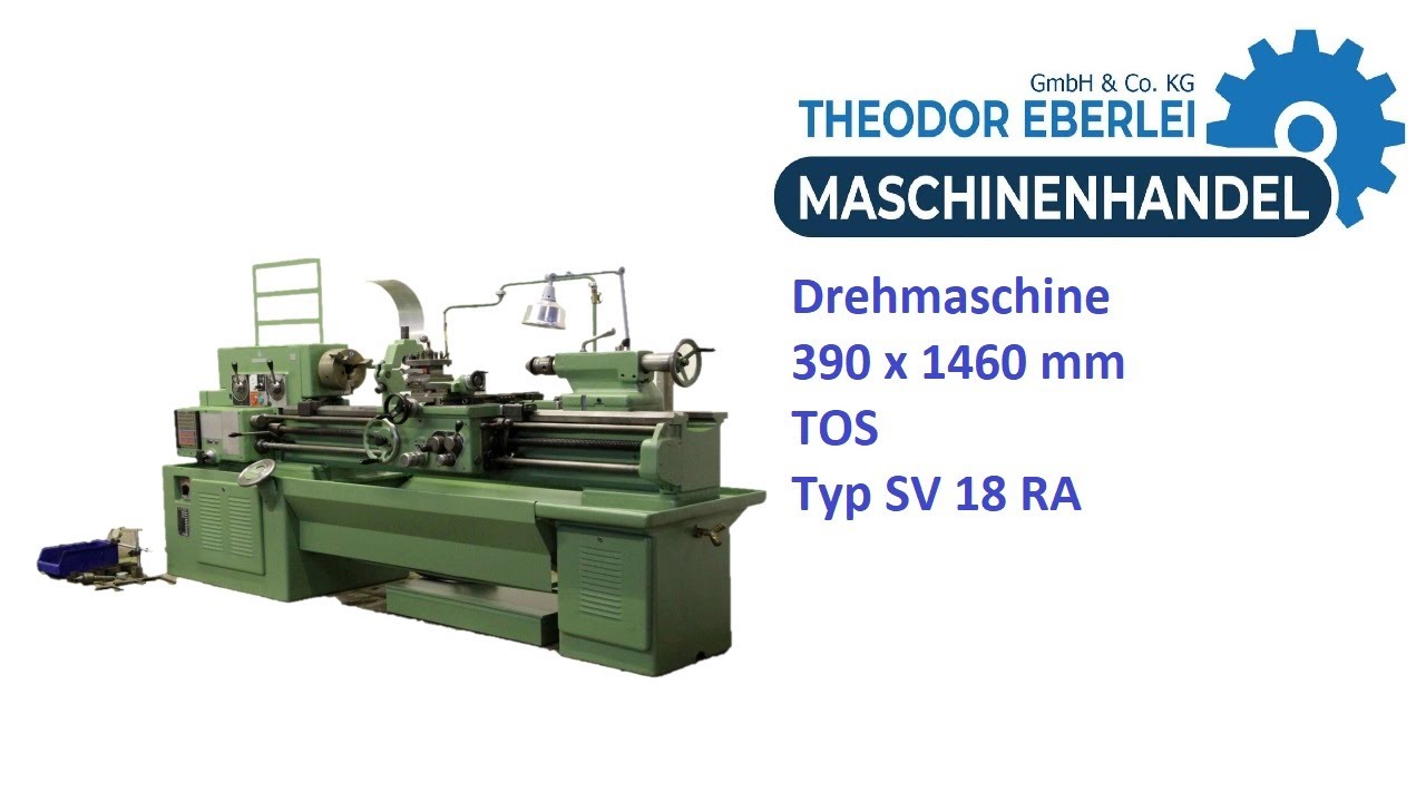 ID 27761 Drehmaschine 390 x 1460 mm TOS Typ SV 18 RA
