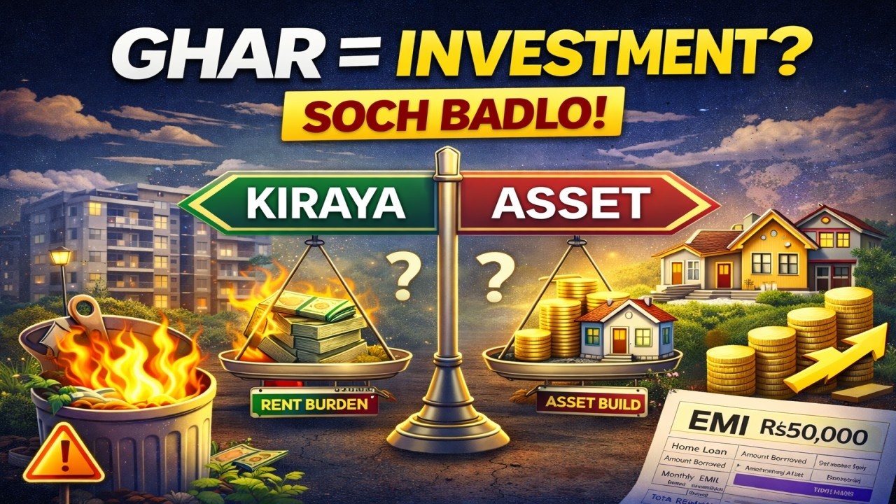Ghar Lena Zaroori Hai - Par Kya Ye Investment Hai? | Real Estate Ka Sach | Rent Waste Hai? |