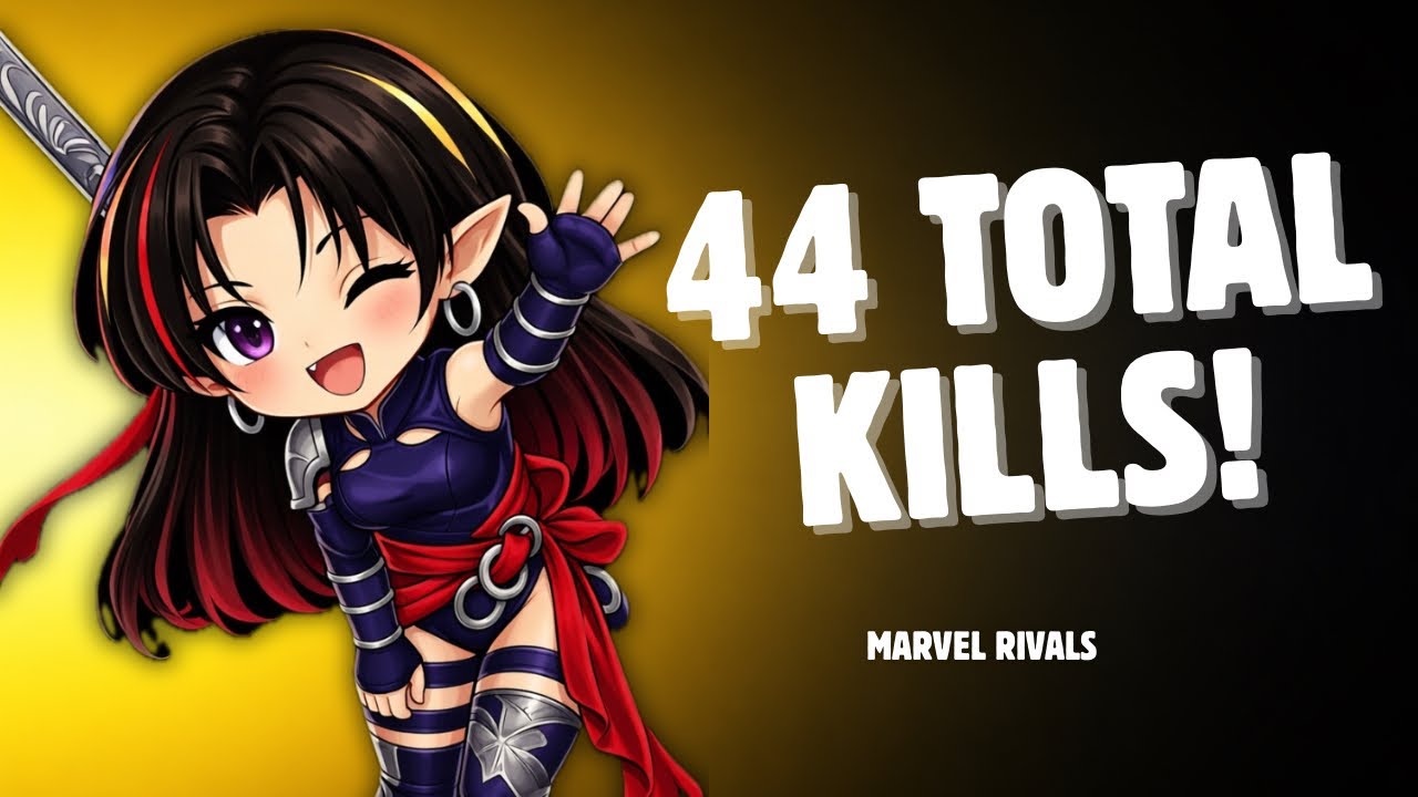 Marvel Rivals 44 Kills Total Main Psylocke Gameplay