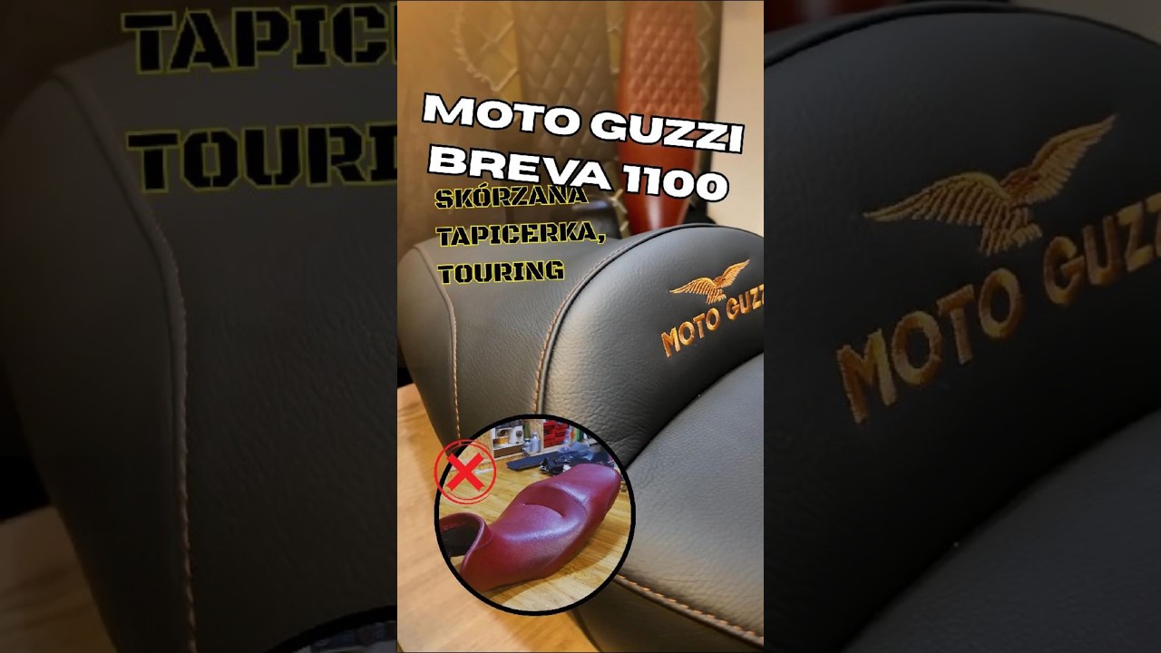 MOTO GUZZI BREVA 1100 sk&oacute;rzana tapicerka, przygotowana pod touring, Long Distance #motoguzzi