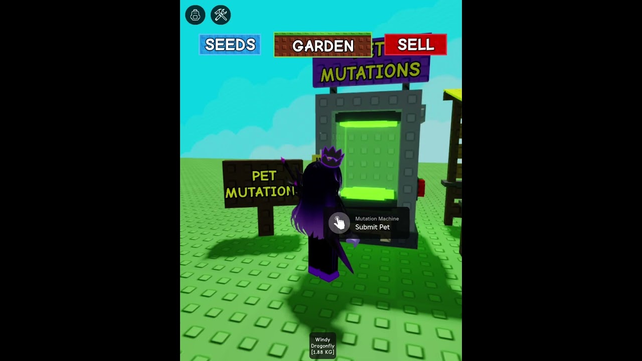 Claiming Pet from machine! #roblox #growagarden #rblx #growagardenroblox