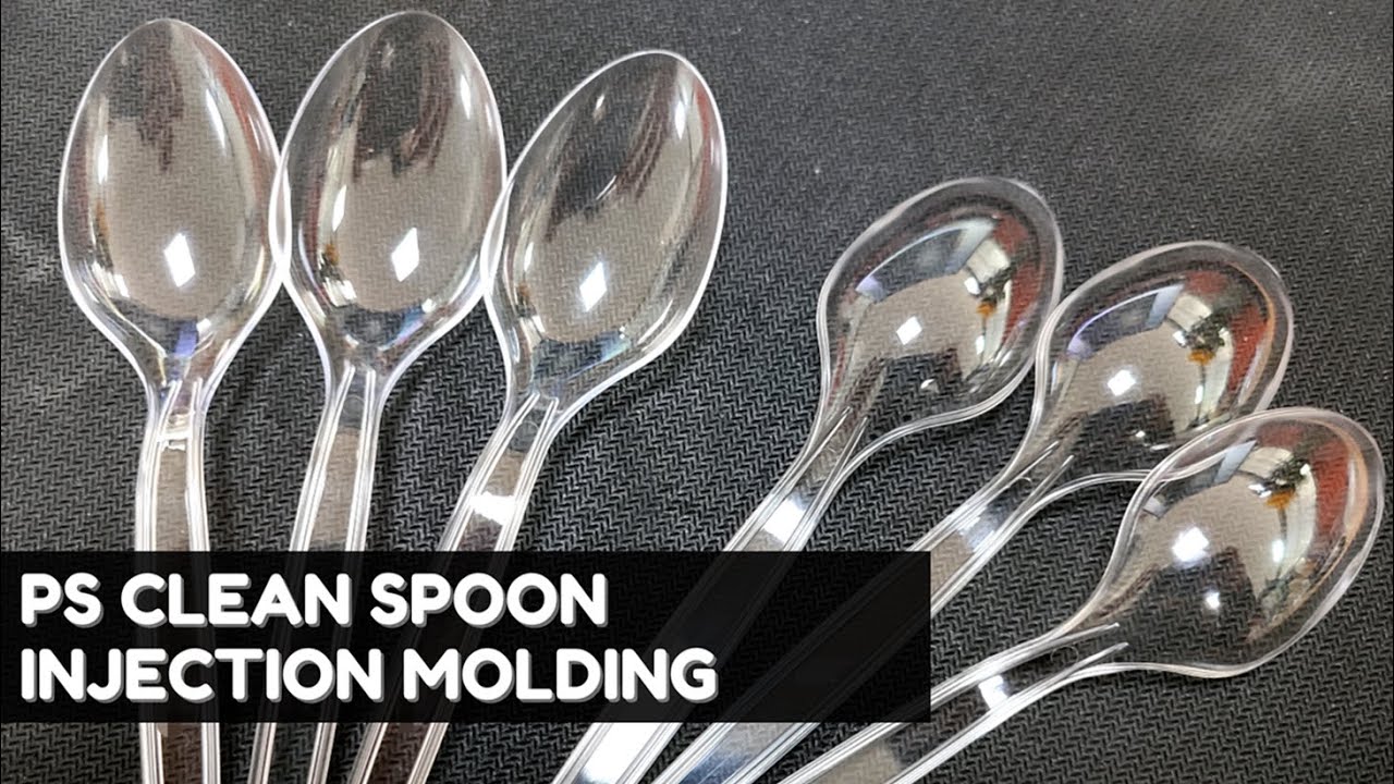 High precision PS clean spoon injection molding with auto picking