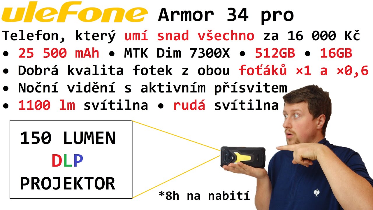 Tohle už Ulefone přehnal - Armor 34 Pro