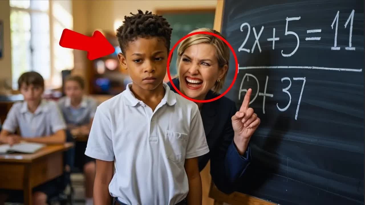 “Resolve isso, gênio!” disse a PROFESSORA—e o menino AUTISTA chocou a sala inteira com a RESPOSTA...