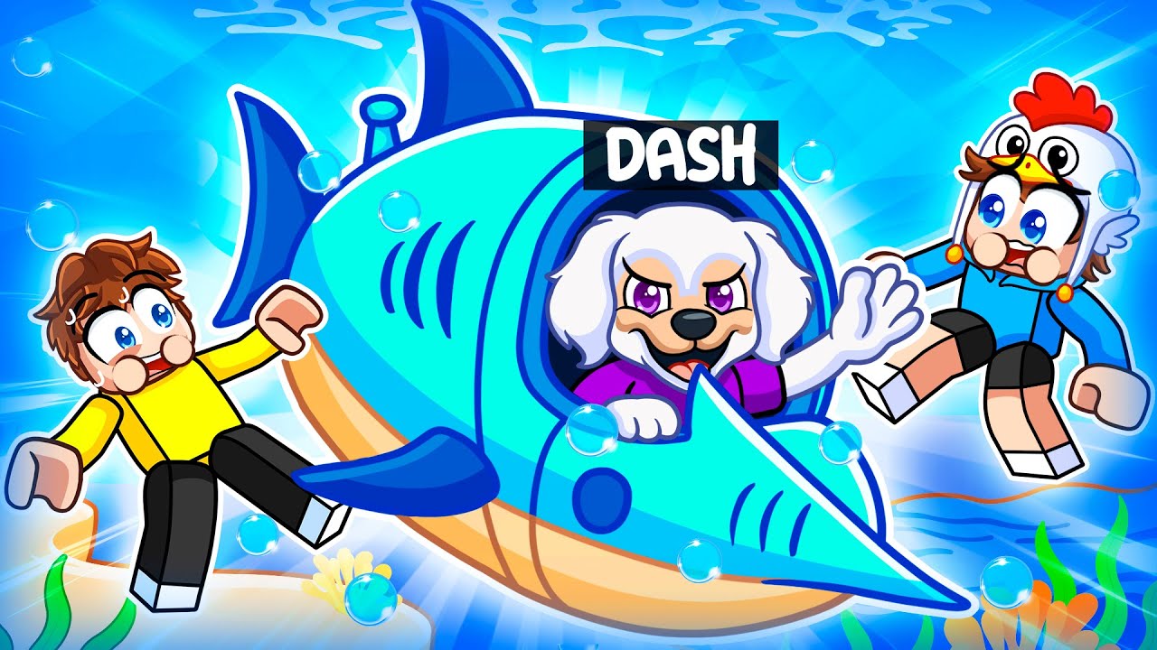 I Became A DOG In Roblox SHARKBITE!