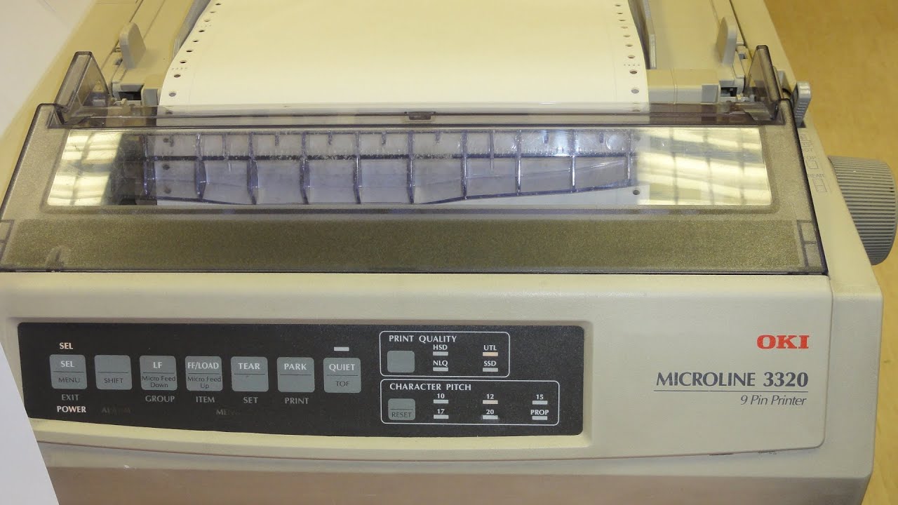Dźwięk drukarki igłowej / dot matrix printer sound