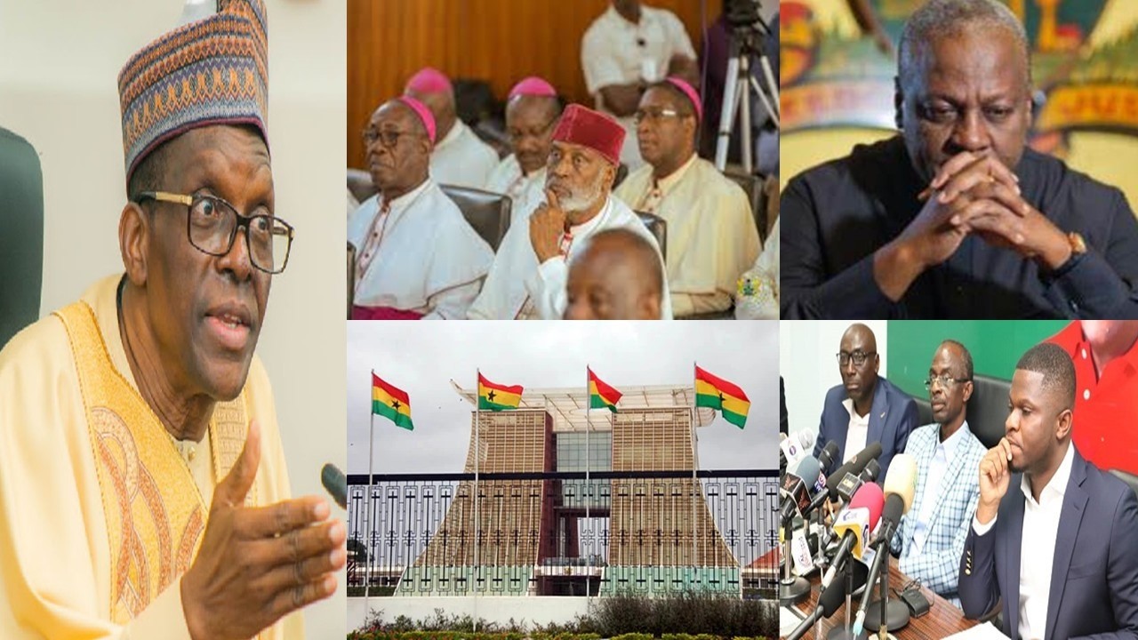 Ayɛhu, speaker Bagbin joins the clergy as shake Mahama at Jubilee house over LGBTQ...., ndc agu