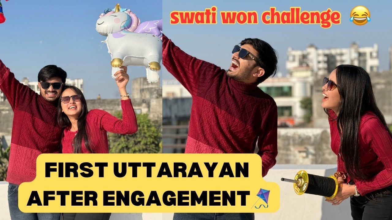 Swati ke saath PRANK kar diya 😱 GUJJU VLOG 😍our most loving moments🥰saath me patang udai 🪁CUTECOUPLE