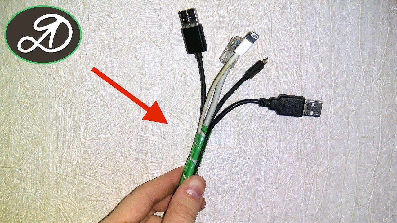Must have. Spiral wrapping for wires DIY. How to make cable organizer