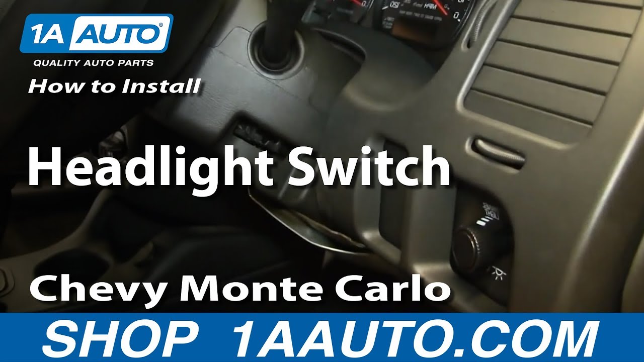 How to Replace Headlight Switch 00-05 Chevy Monte Carlo