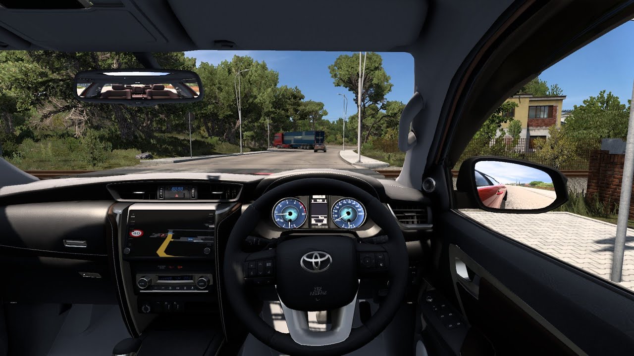 Toyota Fortuner AN160 V2.0  Euro Truck Simulator2 | Steering Wheel | Gameplay