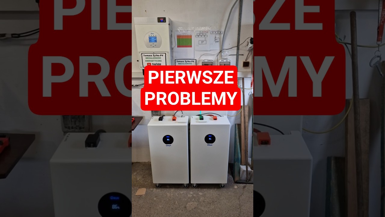 PIERWSZE PROBLEMY Magazyn Energii. Deye SE-F16-C #deye #magazynenergii