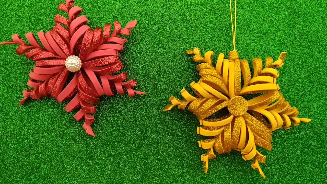 Flocos de Neve ou Flor em E.V.A                   Decoração Natalina.