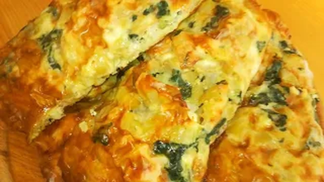 Пирожки с картофелем и шпинатом. Легкий и вкусный рецепт! Сырный пирог.