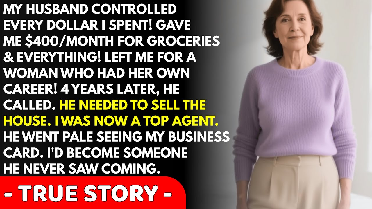 Husband controlled every penny I spent! Left me with nothing. But 4 years later, he needed to...