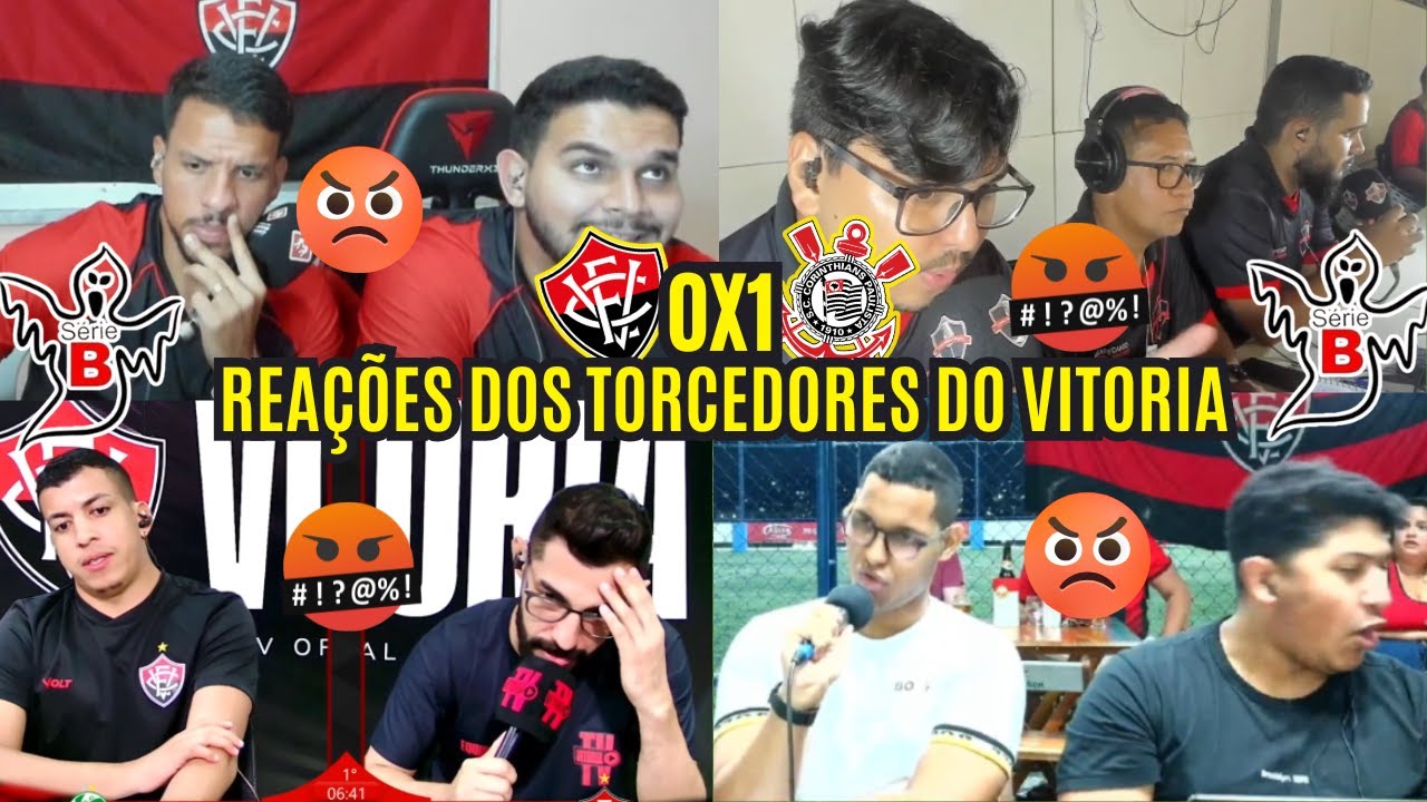 REA&Ccedil;&Otilde;ES DOS TORCEDORES DO VIT&Oacute;RIA REVOLTADOS - DERROTA DE 1 A 0  PRO CORINTHIANS - BRASILEIR&Atilde;O 2025