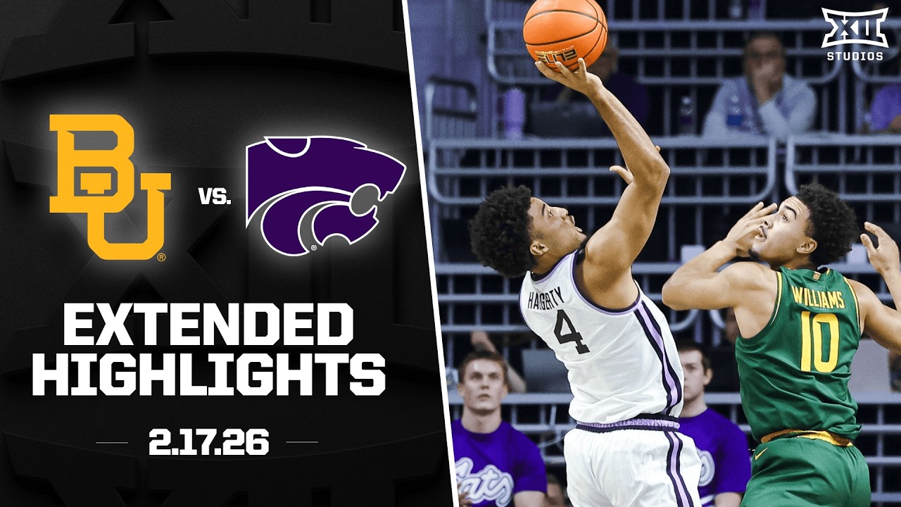Baylor vs. Kansas State Extended Highlights | 2025-26 Big 12 Men's Basketball