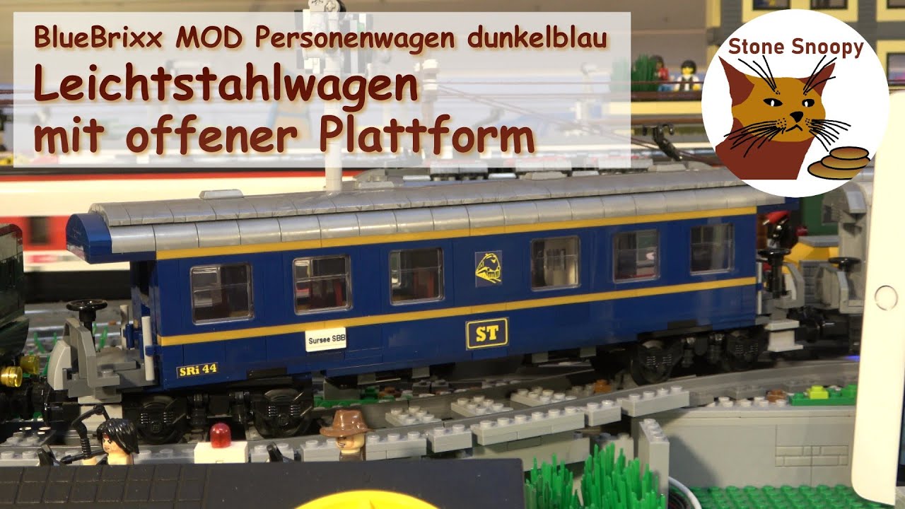 Sursee-Triengen-Bahn - Leichtstahlwagen mit offener Plattform SRi 44 (BlueBrixx MOD) 🇨🇭