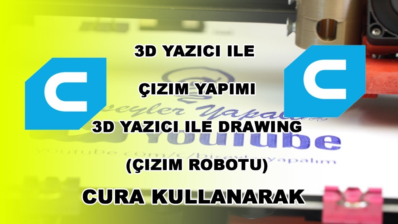 3d Yazıcı İle Çizim Resim Yapmak Çok Basit (cura)