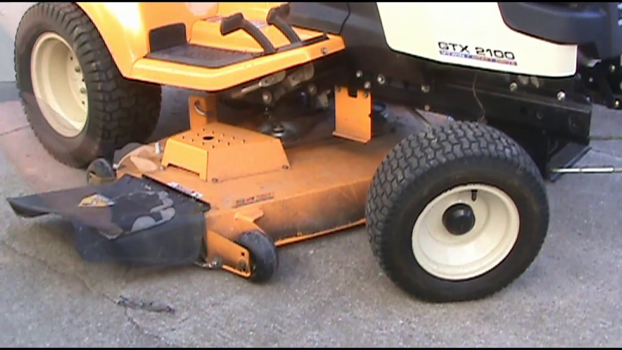 Cub Cadet GTX 2100 belt configuration and belt pulley replacement