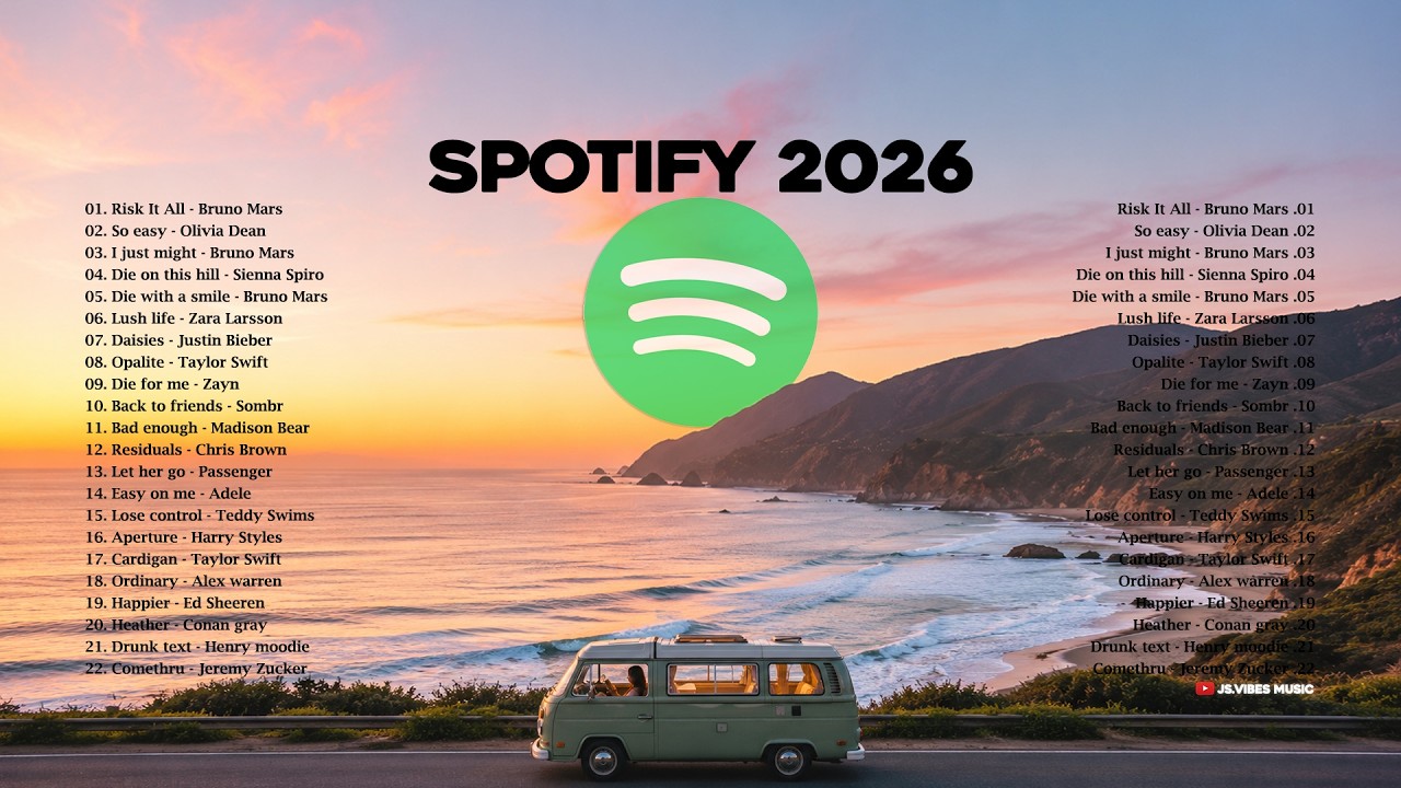 Best Spotify Music 2026🍁|| New Pop English Songs -- Easy Listening Music Travel | Viral Tiktok Songs