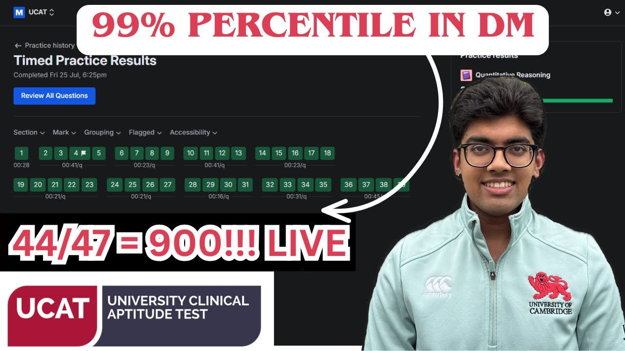 Практический тест A, прогон DM | UCAT DM Live Mock #2
