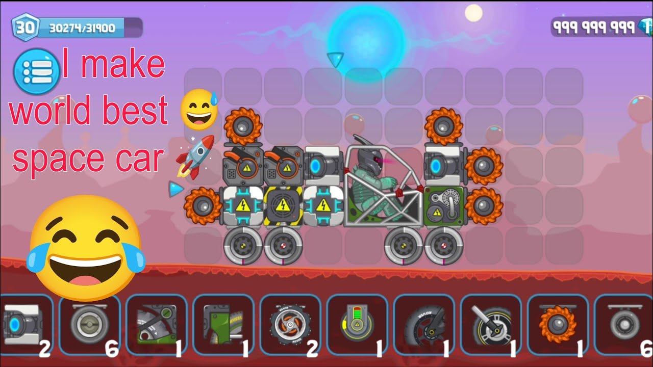 I make world best space 🚀 car Rovercraft game 🎯 gameplay 🔥 [1080P 60FPS]