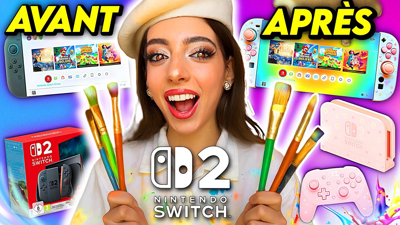 JE CUSTOM MA NINTENDO SWITCH 2 !!! 🧑‍🎨 *Tuto & Accessoires*