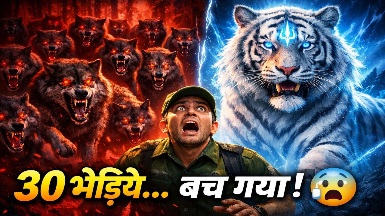 30 Bhediyon Se Ghira Forest Ranger… Tabhi Aaya Mahadev Ka Tiger Avatar 😱🐅 | True Story