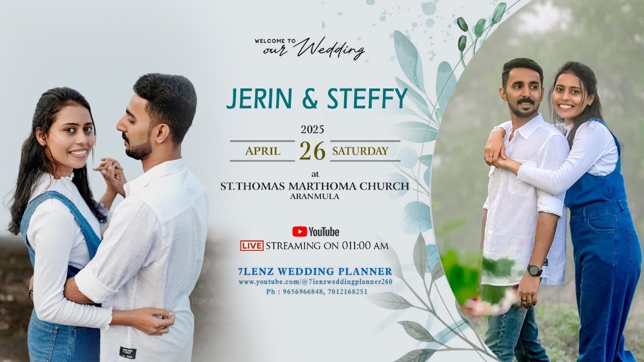 JERIN & STEFFY | WEDDING CEREMONY | ST.THOMAS MARTHOMA CHURCH ARANMULA