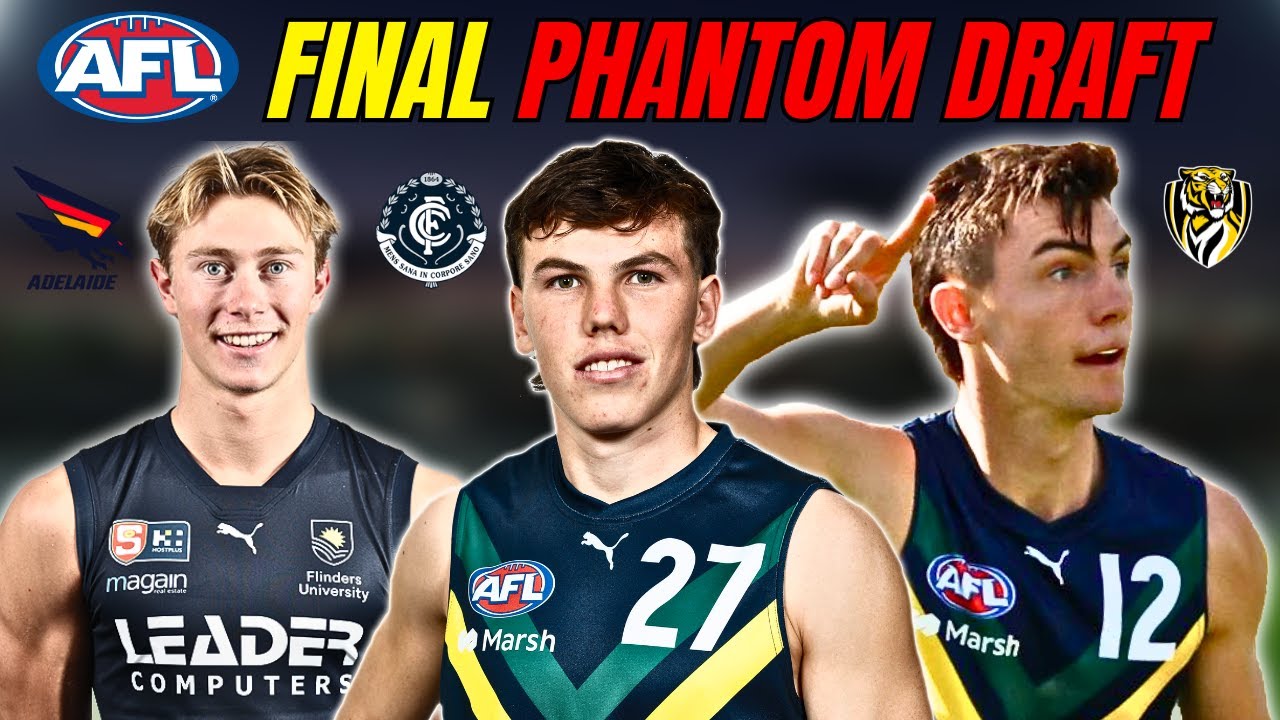 2024 AFL Draft Predictions | FINAL top 30 with Trades