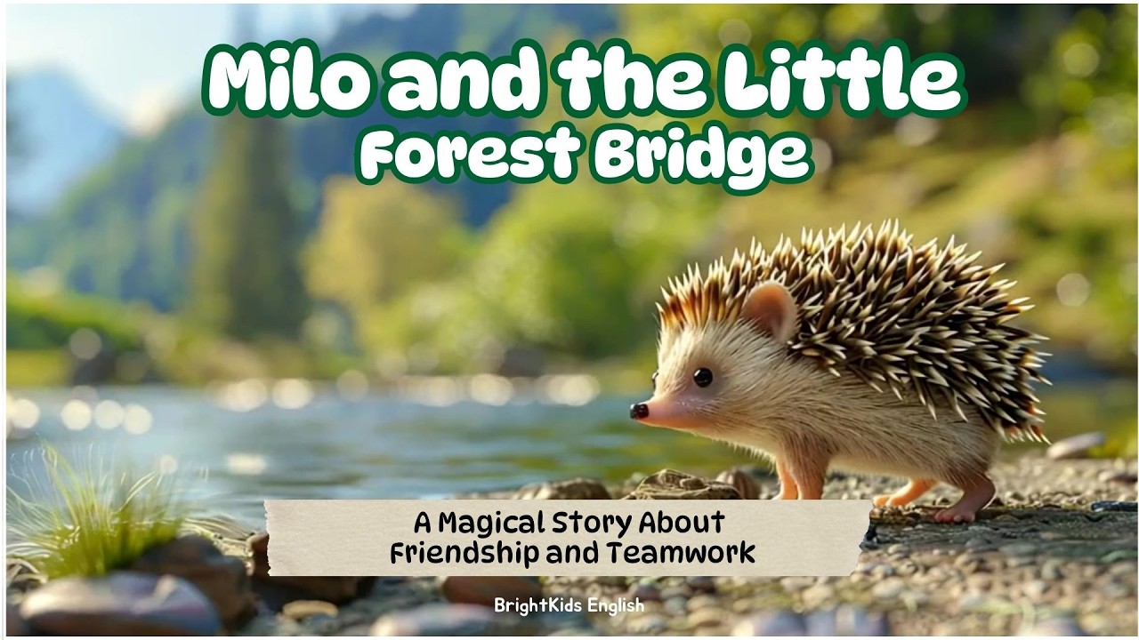 Milo the Hedgehog and the Little Forest Bridge | Kids Story About Friendship & Teamwork