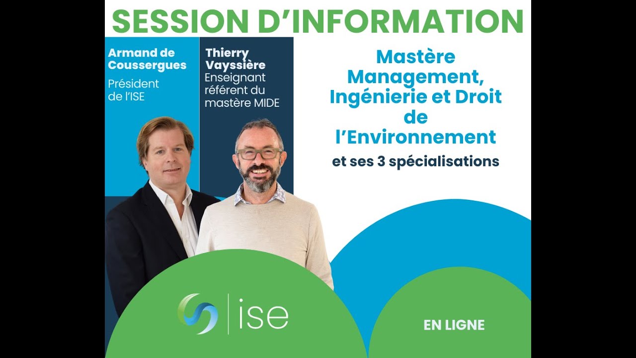 Session d'information : Mastère MIDE et ses 3 spécialisations - Bac+4 Bac+5