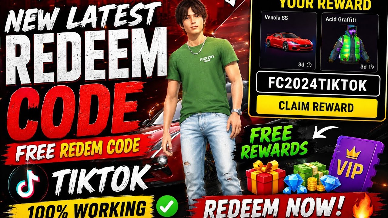 🔥 New Redeem Code 2026 | 100% Working TikTok Code 😱 | Flex City Online