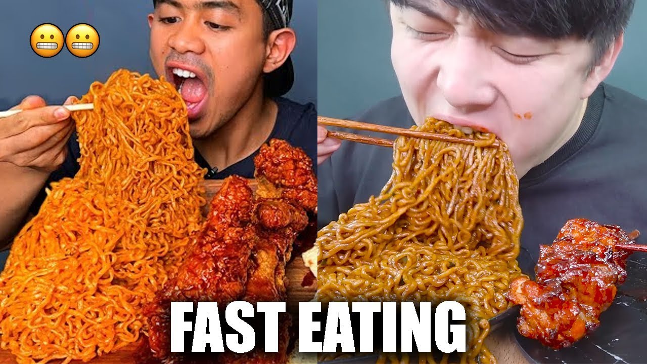 FAST EATING MUKBANGERS 😳Challenge