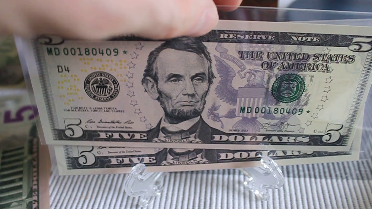 New (2019) 2013 $5 Star Notes. 320,000 printed! Only one run!